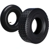 Image de Wiltec Pneu 16x6.50-8 Et Chambre À Air   Valve Coudée   420 X 420 X 130 Mm   4 Pr   Capacité De Charge 300 Kg   Pour ...