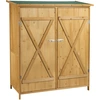 Image de Wiltec Abri De Jardin Xxl   1380 X 655 X 1600 Mm   En Bois   Avec Toit En Bitume Et 2 Portes   Cabane Remise Pour Ran...