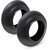 Image de Wiltec Lot De 2x Pneu 3.50-8 Pour Diable   350 X 100 Mm   Sans Chambre À Air Ni Jante   Capacité De Charge Max. 130