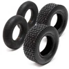 Image de Wiltec Lot 2x Pneu 15x6.00-6 Et 2x Chambre À Air   Valve Coudée   350 X 350 X 140 Mm   4 Pr   Capacité De Charge 20