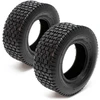Image de Wiltec Lot De 2x Pneu 13x5.00-6 Pour Tracteur À Pelouse   305 X 305 X 110 Mm   Avec Profil À Crampons   Capacité De