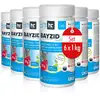 Image de Pastilles De Chlore Multifonction 20g 5 En 1 Bayzid®   Pot De 6 X 1 Kg Pour Entretien Complet Des Piscines