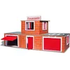 Image de Jeu de construction enfant en brique ciment Caserne de pompiers Teifoc