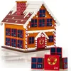 Image de Calendrier de lAvent en Bois Spielwerk® Réutilisable Maison en Pain dépices 24 tiroirs à remplir individuel Déco Noël intérieur