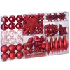 Image de Lot de 102 boules et décorations de Noël intérieur décoration sapin Boules pour sapin étoiles