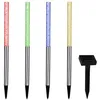 Image de MONZANA Lot de 4 lampes solaires extérieur multicolore jardin baton lumineux LED pour sol éclairage solaire 8h autonomie