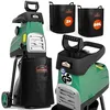 Image de GARDEBRUK® Broyeur végétaux et Branches 3100 W Silencieux Branches Max. 44mm 2X bac 60L déchiqueteuse Branches broyeur électrique