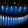 Image de Guirlande lumineuse 80 LED Noël Bleu stalactites Lumière Déco