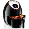 Image de Friteuse sans huile 9en1 Friteuse électrique 65 L 1850W noir Avec température réglable Livre de recettes