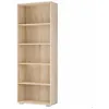Image de CASARIA® Étagère bibliothèque chêne 190 x 60 x 28 cm Meuble de rangement VELA 5 compartiments pour salon bureau chambre