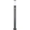 Image de Lampadaire extérieur 100 cm Luminaire de jardin E27 avec détecteur de mouvement - Acier inoxydable - Anthracite