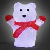 Image de Figurine Lumineuse LED en Acrylique Décoration de Noël Ours polaire lumineux Illumination de noël Décoration LED Ours Nounours