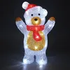 Image de Figurine Lumineuse Ours Polaire de Noël Décoration LED Blanc Froid en Acrylique Déco Intérieure & Extérieure Câble 5 m