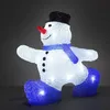 Image de Figurine Lumineuse Bonhomme de Neige Déco LED Blanc Froid de Noël en Acrylique Déco Intérieure & Extérieure Câble 5 m