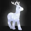 Image de Figurine Lumineuse Cerf de Noël Décoration LED Blanc Froid en Acrylique Déco Intérieure & Extérieure Câble 5 m