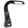 Image de Lampe de Bureau à LED Noir 4en1 Multifonction Lampe Calendrier Montre thermomètre Maison Lampe de Table Salon luminaire intérieur