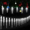 Image de Guirlande lumineuse LED stalactites Noël Blanc Intérieur extérieur MONZANA