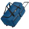 Image de Sac De Voyage 85L Bleu MONZANA® à roulettes trolley sac de sport poignée télescopique 2 roues verrouillable transport