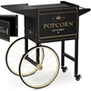 Image de Chariot De Base Pour Machine À Popcorn Avec Meuble Rétro 51 X 37 Cm - Noir Et Or
