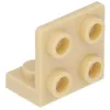 Image de Équerre LEGO : 25 supports 1x2/2x2 angle de 90° beige