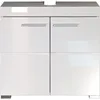 Image de Meuble sous lavabo - 2 portes - Blanc   L60 x P34 cm x H56cm - AMANDA