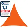 Image de Voile D'ombrage, Hydrofuge, Orange 3,6 X 3,6 X 5,1 M - Floordirekt
