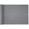 Image de Brise-vue 5 Mètres Pour Balcon Avec Protection Uv 90%, Corde De Fixation De 12 Mètres Incluse, Gris Argent