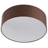 Image de Plafonnier - Lindby - lampe de plafond - Tissu textile - marron nickel mat