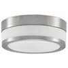 Image de Lindby Plafonnier Salle De Bain Flavi à intensité variable (Moderne) en Gris Métal e. a. pour de bain (à 2 lampes E27) WC Luminaire