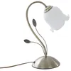 Image de Lampe à poser - Lindby - lampe de chevet - Verre - blanc laiton ancien