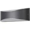 Image de LED Applique Exterieur Akira (Moderne) en Noir Aluminium (1 lampeà) Murale Luminaire Lampe Jardin Eclairage d'exterieur