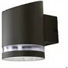 Image de Applique extérieure [is_solar]ampoules LED - Lindby - lampe murale extérieure - Acier inoxydable - gris transparent