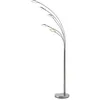 Image de LED Lampadaire Anea (Moderne) en Gris Métal e. a. pour Salon & Salle à manger (à 5 lampes) Sur Pied Lampe a de Sol