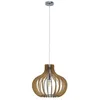 Image de Lindby Suspension Sina à intensité variable (Scandinave) en Marron Bois e. a. pour Salon & Salle manger (1 lampeà E27) bois