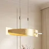 Image de Suspension ampoules LED - Lucande - lampe suspendue - - 101 x 19 5 x 15 cm - doré argenté