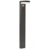 Image de Borne lumineuse [is_solar]ampoules LED - Lindby - lampe de jardin - Acier inoxydable - gris foncé blanc