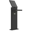 Image de LED Lampe Solaire Silvan (Moderne) en Noir Aluminium (1 lampeà) Eclairage Exterieur Jardin