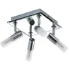 Image de Lindby Plafonnier Salle De Bain Zela à intensité variable (Moderne) en Argent Métal e. a. pour de bain (à 4 lampes G9) WC Luminaire