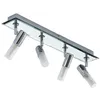 Image de Lindby Spot Zela à intensité variable (Moderne) en Argent Métal e. a. pour Salle de bain (à 4 lampes G9) Lampe encastrable
