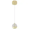 Image de LED Suspension en verre Hayley (Moderne) Transparent Verre e. a. pour Salon & Salle à manger (1 lampeà) Luminaire Lampe plafond