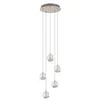 Image de Suspension ampoules LED - Lucande - lampe suspendue - Verre - transparent chromé