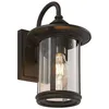 Image de Lindby applique extérieure forme lanterne à intensité variable Zayn en aluminium noir 9624759