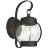 Image de Lindby Applique Exterieur Gerlo à intensité variable (Traditionnel) en Marron Aluminium (1 lampeà E27) Murale Luminaire Lampe
