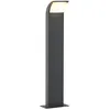 Image de LED Borne Eclairage Exterieur Tinna (Moderne) en Noir Aluminium (1 lampeà) Lumineuse Luminaire Lampe Jardin Led