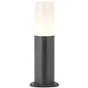 Image de Lucande Luminaire extérieur Obbie à intensité variable (Moderne) en Noir Aluminium (1 lampeà E14) Borne lumineuse borne luminaire