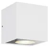 Image de LED Applique Exterieur Tassnim à intensité variable (Moderne) en Blanc Aluminium (1 lampeà) Murale Luminaire Lampe Jardin