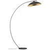Image de Lampadaire - Lindby - lampadaire arqué salon - - noir doré