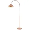 Image de Lindby Lampadaire Lennart (Moderne) en Cuivre Métal e. a. pour Salon & Salle à manger (1 lampeà E27) arqué lampadaire arc lampe