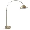 Image de Lindby Lampadaire Lennart (Moderne) en Bronze Métal e. a. pour Salon & Salle à manger (1 lampeà E27) arqué lampadaire arc lampe