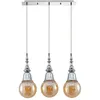 Image de Lucande Suspension Gesja à intensité variable (Moderne) en Argent Métal e. a. pour Salon & Salle manger (à 3 lampes E27) Luminaire
